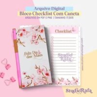 Bloco Checklist Com Espaço Pra Caneta – Dia das Mães
