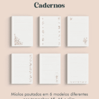 Cadernos Coleção Laços & Rosas Costura