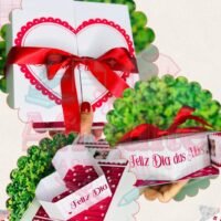 Caixa Box Coração Dia das Mães