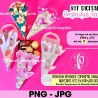 Embalagem de Cone Buquê Flores