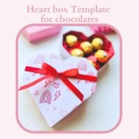 Molde de caixa coração para chocolates