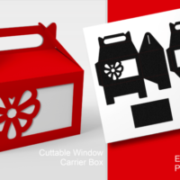 Molde Caixa Flor em forma de coração