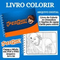 Jazz Ghost - Livro de Colorir