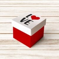 Caixa Cubo Love com Tampa