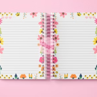 Miolo Caderno Flowers