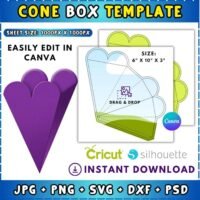 Molde Caixa Cone Pirâmide