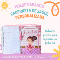 Molde Gabarito Caderneta de Saúde