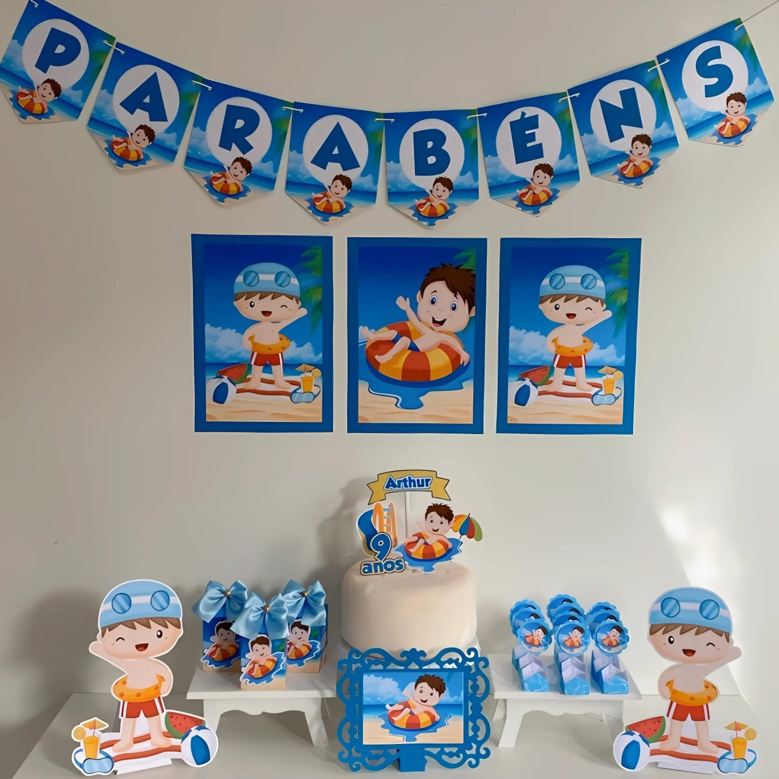 POOL-PARTY.jpg Pool Party Menino – Kit Festa Pronta - Imagem 1