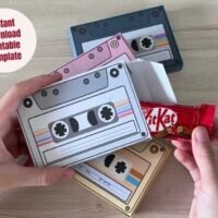 Caixa de presente de doces em cassete - Dia dos Namorados