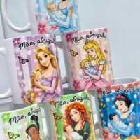 Mãe, Obrigada Princesas 2026 - Artes para Caneca