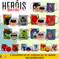 Herois Bocão - Artes Canecas