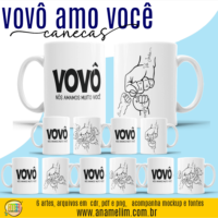 Vovô Mãozinhas - Artes para Caneca