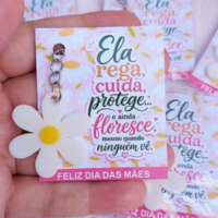 PDF Card Para Chaveiro Margarida - Dia Das Mães