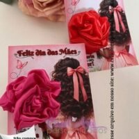 Card Mãe Xuxinha de Cetim - Dia das Mães