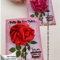 Card Xuxinha de Cetim - Dia das Mães