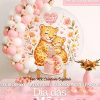 Arte Painel Redondas - Dia das Mães