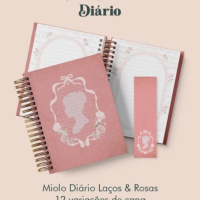 Diário Coleção Laços & Rosas Wire-o