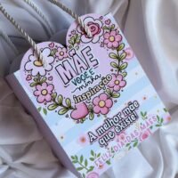 Mini Sacola Coração - Dia das Mães