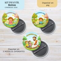 Tags Infantis - Congresso 2026 Felicidade Eterna (Re Castori)