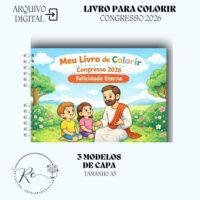 Livro de Colorir Infantil - Congresso 2026 Felicidade Eterna (Re Castori)