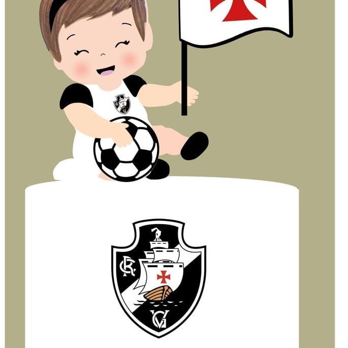 vasco-menina-baby-01.jpg Vasco - Topo de Bolo - Imagem 1