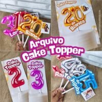 Números Cake Toppper