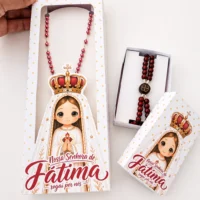 Nossa Senhora Nossa Senhora de Fátima Caixa Terço + Brinde