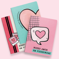 Álbum de Figurinhas Namorados Coleção Amores