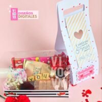 Arquivo de corte 1 Caixinha de acetato deslizante amor
