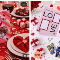 Arquivo de corte Albúm de tarjetas San Valentin