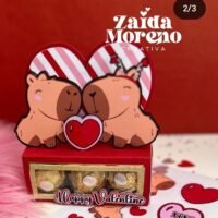 Arquivo de corte COLECCION CAPIBARA SAN VALENTIN CAJA FERRERO ZMCREATIVA