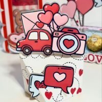 Arquivo de corte Caixa diamente amor