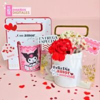 Arquivo de corte Caixa para caneca amor love