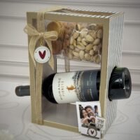 Arquivo de corte Caixa porta vinho e pesticos amor