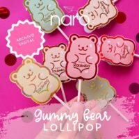 Arquivo de corte Gummy Bear Lollipop