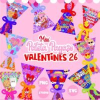 Arquivo de corte Mini Paleta Payaso Valentines´26