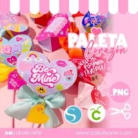 Arquivo de corte Paleta Corazón San Valentin