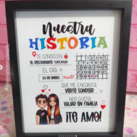 Arquivo de corte Quadro de Aniversário de Namoro
