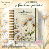 Coleção Floral Caderno A5 Coleção Floral Margaridas