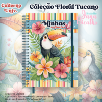 Coleção Floral Tucano Coleção Floral Caderno Universitário