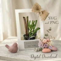 Caixa Mini Flores - Dia das Mães em SVG