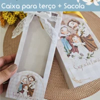 Caixa + Sacola para Terço Sagrada Familia
