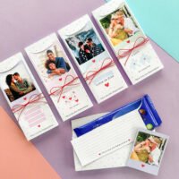 Caixa chocolate com foto namorados