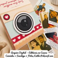 Dia dos Namorados Caixinha e Envelope Polaroid Personalizados