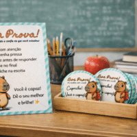 Kit Boa Prova – Display A4 + Cards Motivacionais