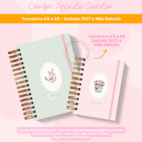 Combo Agenda Jardim