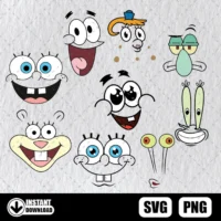 Desenho Animado Rosto Bob Esponja SVG PNG