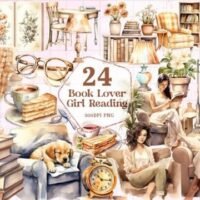 Kit Digital Book Lover Girl Reading 89266490