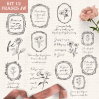 Kit Digital Lettering Pioneira Testemunha de Jeová