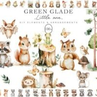 Kit Digital Floresta Baby (5)